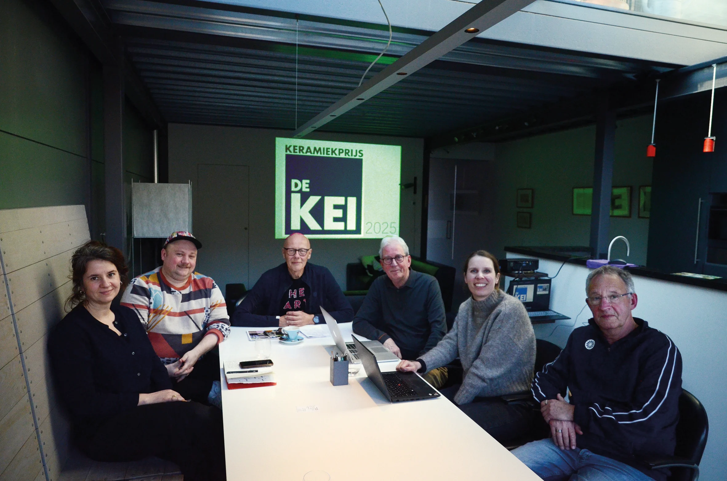 jury 2025 vlnr Geertje Jacobs-Jonas Vansteenkiste-Fred Wartna (voorzitter)-Will Lutz-Esther van der Hoorn-Hans Doets (secretaris SKPD)